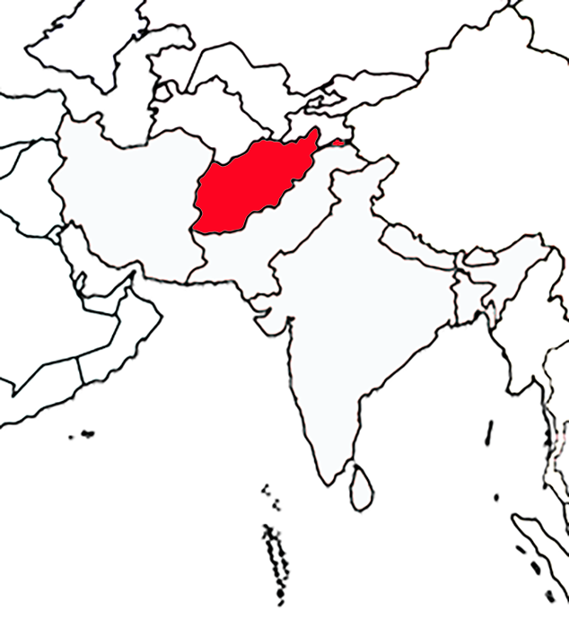 image of Afghanistan, in relation to South Asia.