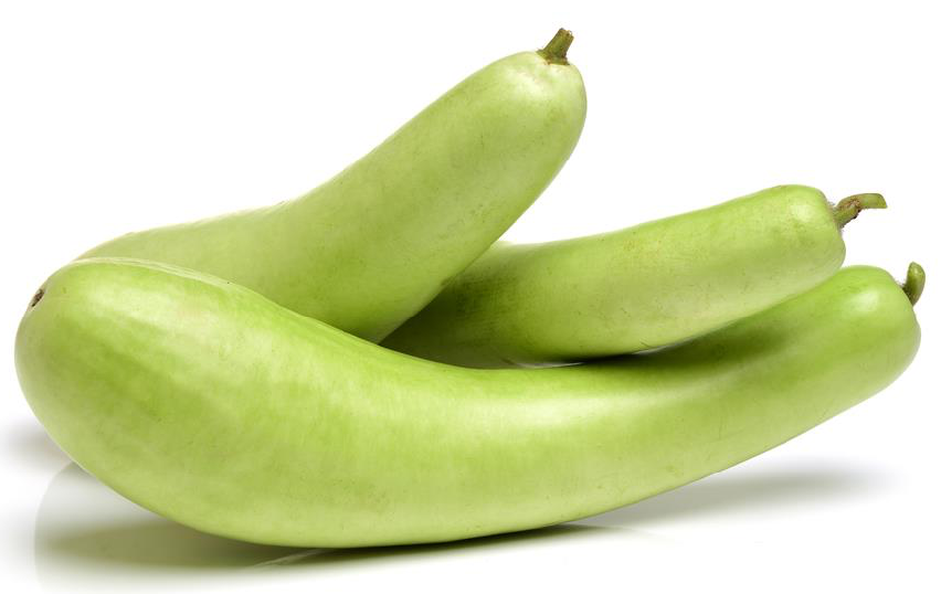 Three bottle gourds.