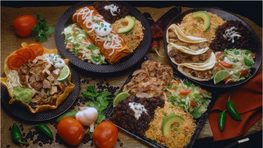selection of foods for cinco de mayo.