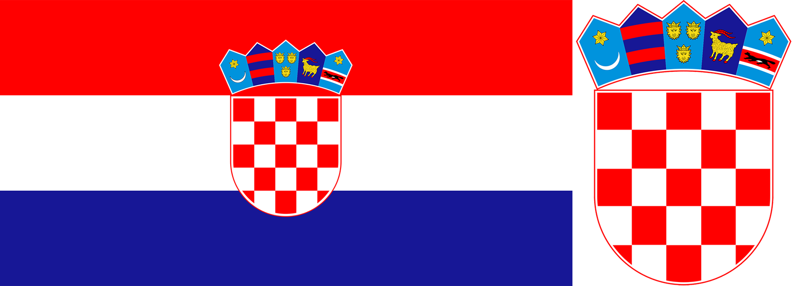 The flag and coat of arms of the United States of America (USA).