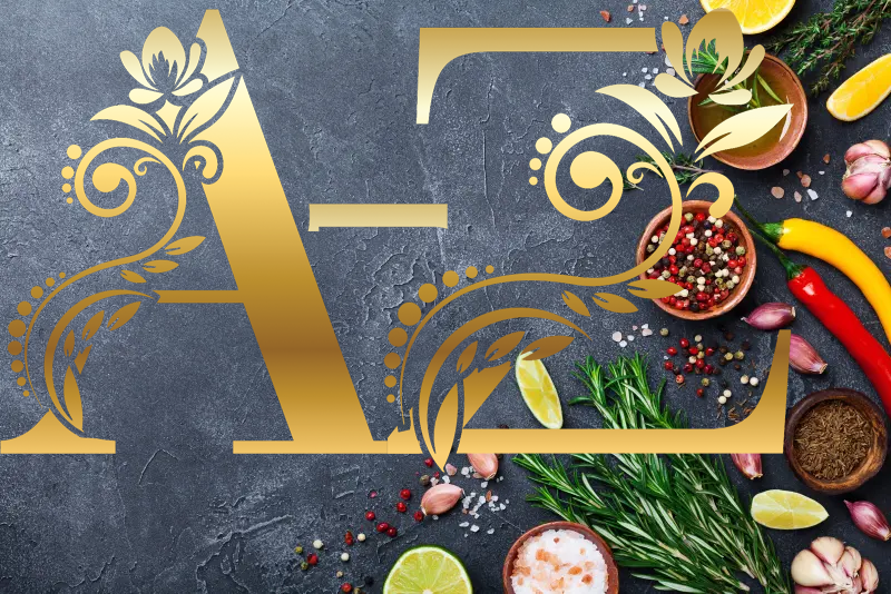 Decorative capitals showing A-Z.