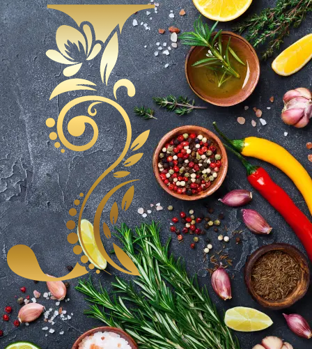 Decorative capital J on background.