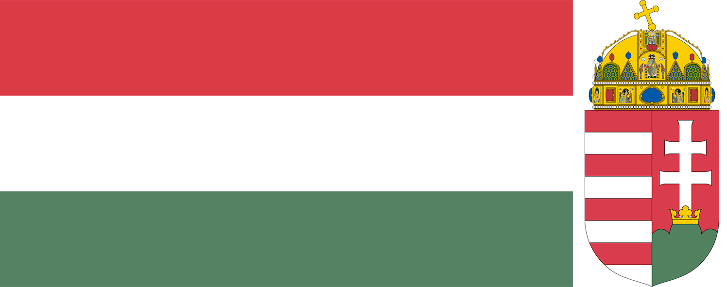 The flag and arms of arms of Bosnia Herzegovina.