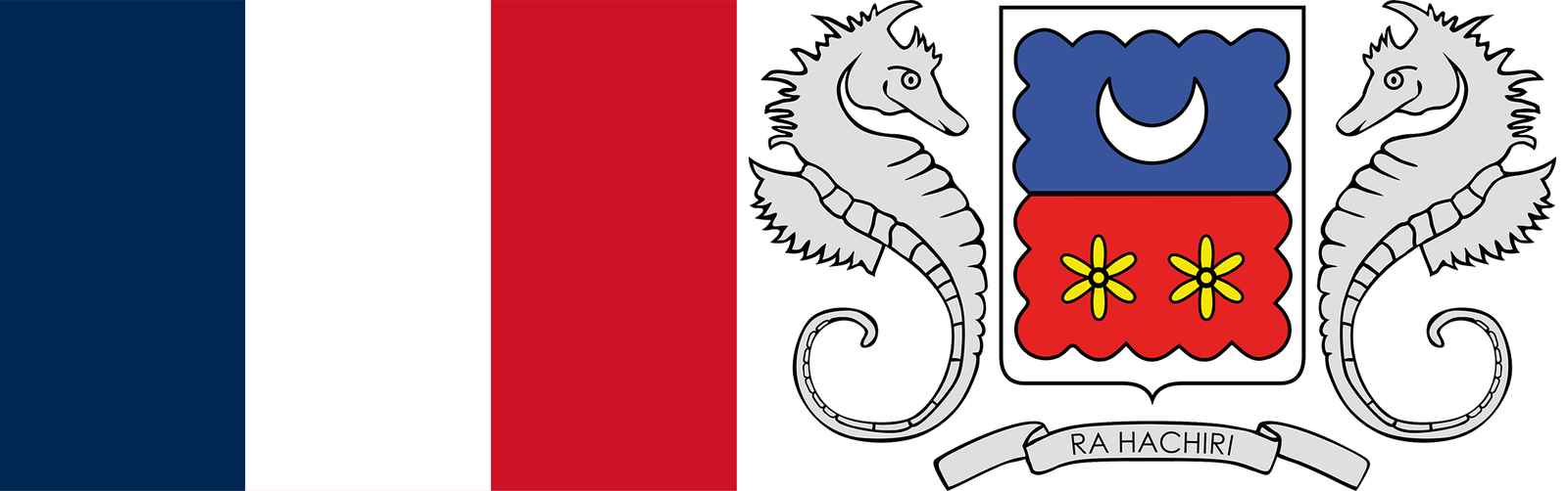 The flag and coat of arms of Matotte.