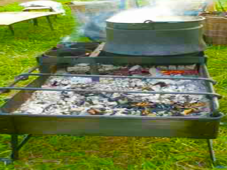 Roman portable stove with built in water pot.