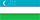 The Flag of Uzbekistan.