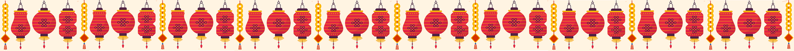 String of Chinese lanterns