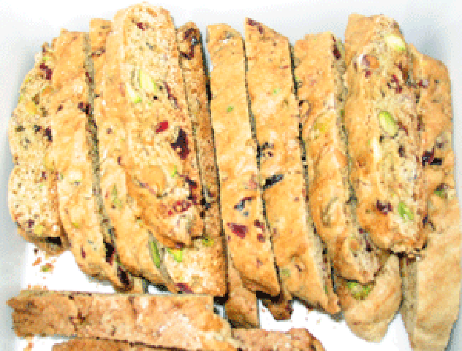 Freshly-baked biscotti