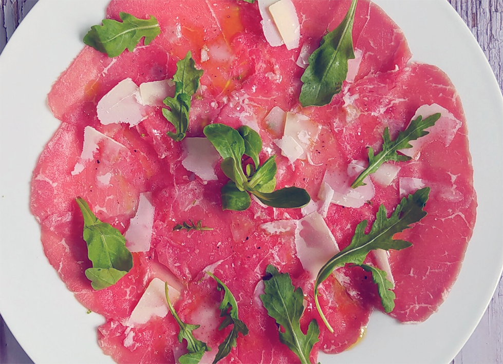 Carpaccio of beef