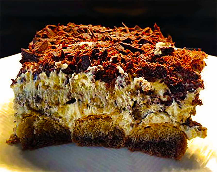 Classic Italian coffee and chocolate tiramisu