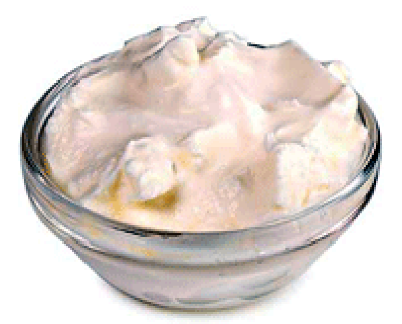 classic Creme Fraiche in a glass dish