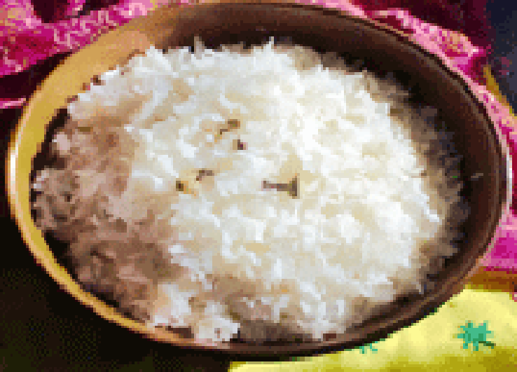 Steamed fragrant Thai jasmine rice served in a bowl
