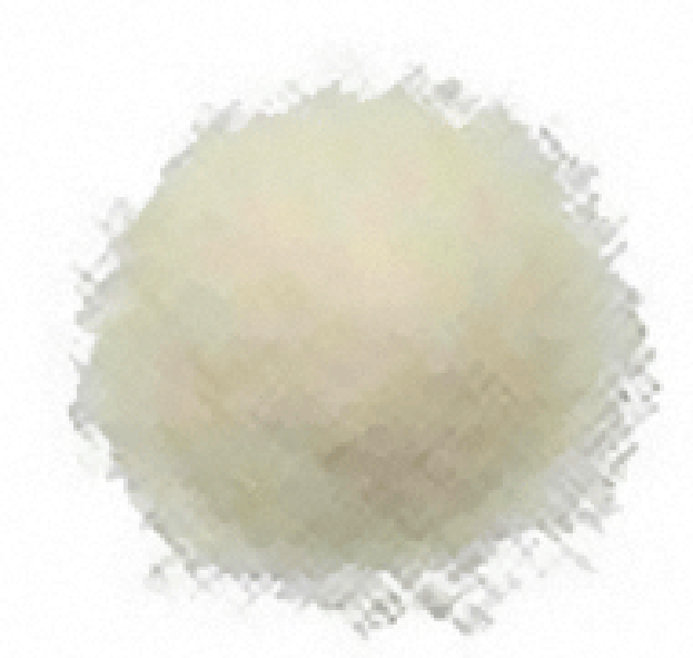 Pile of powdered gelatine