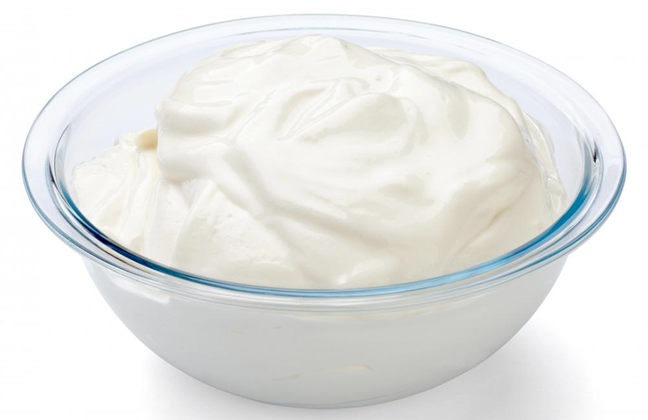 Set Greek yoghurt in a bowl