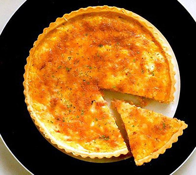 Classic quiche lorraine, the archetypal quiche