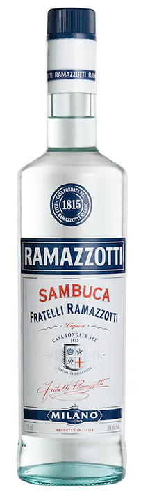 Flaming sambuca in a glass