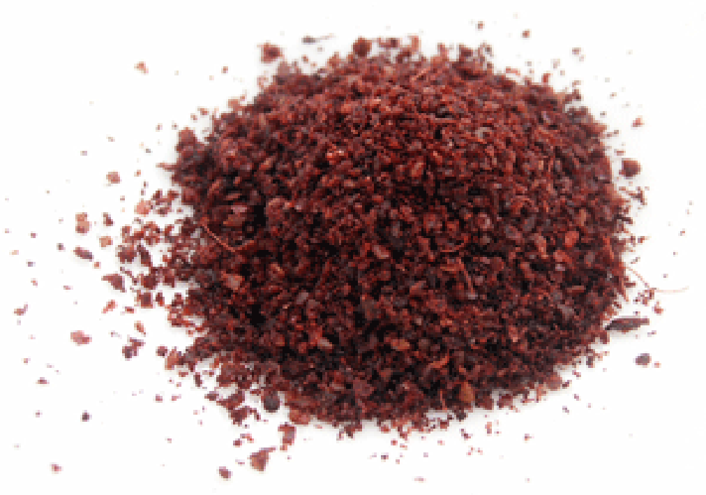 Pile of ground sumac
