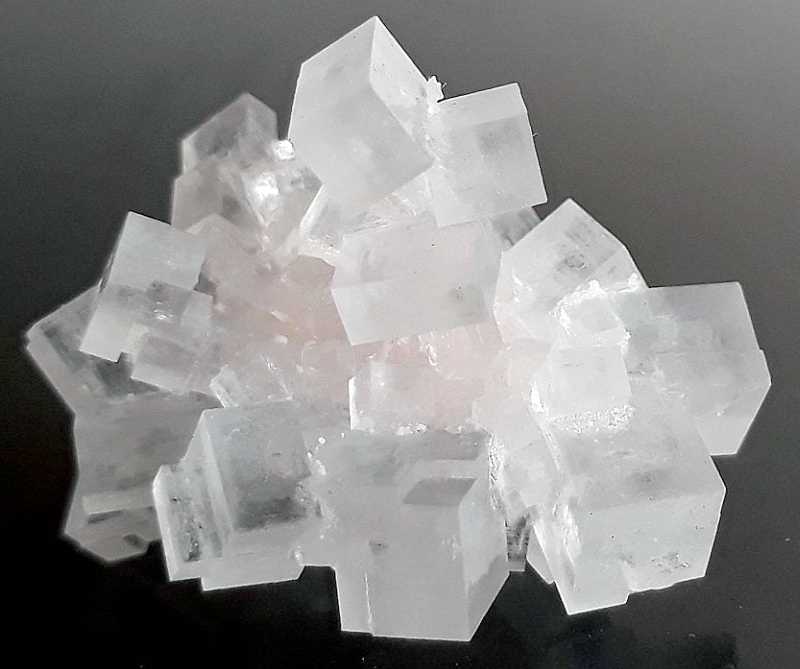Crystals of table salt