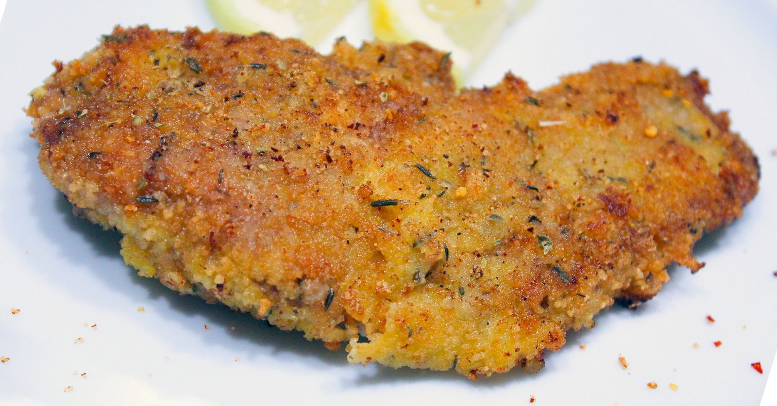 Breaded and fried veal escalope