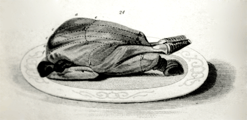 Eliza Acton Carving a Turkey