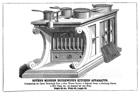 Alexis Soyer modern housewife's cooking apparatus