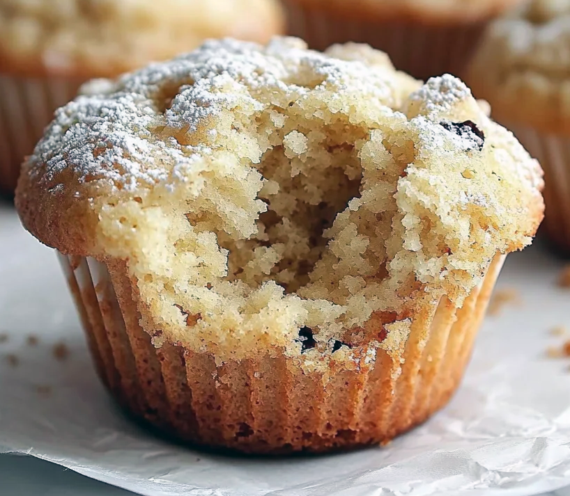 German brotchen muffin with one side scooped out to reveal the centre