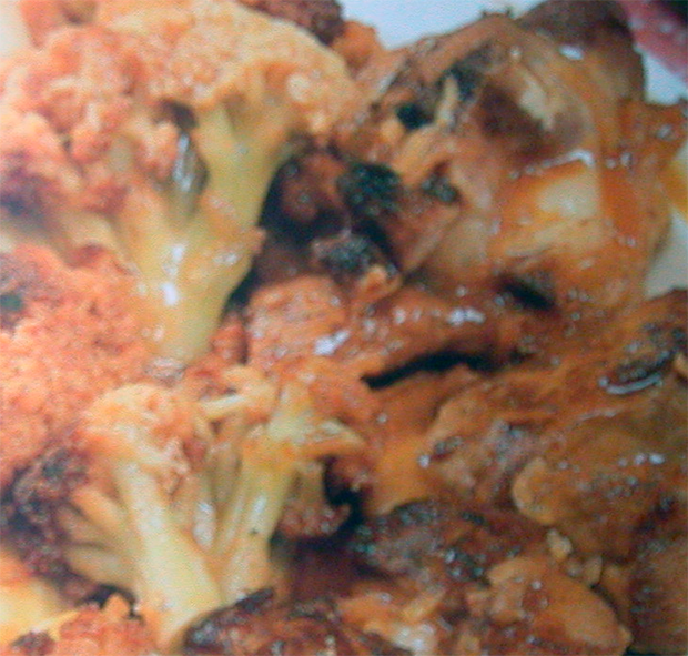 lamb with cauliflower served on a plate