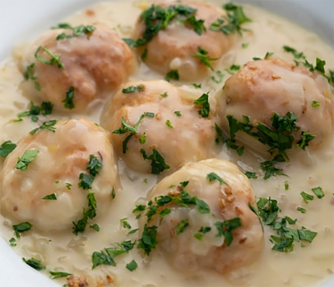 fricassee of sole meatballs