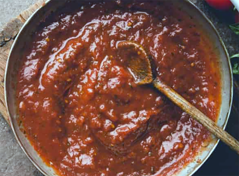 keeping tomato sauce with soy sauce and anchovy sauce