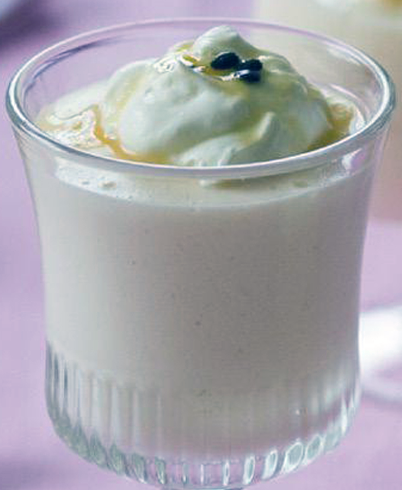French flummery served in a glass