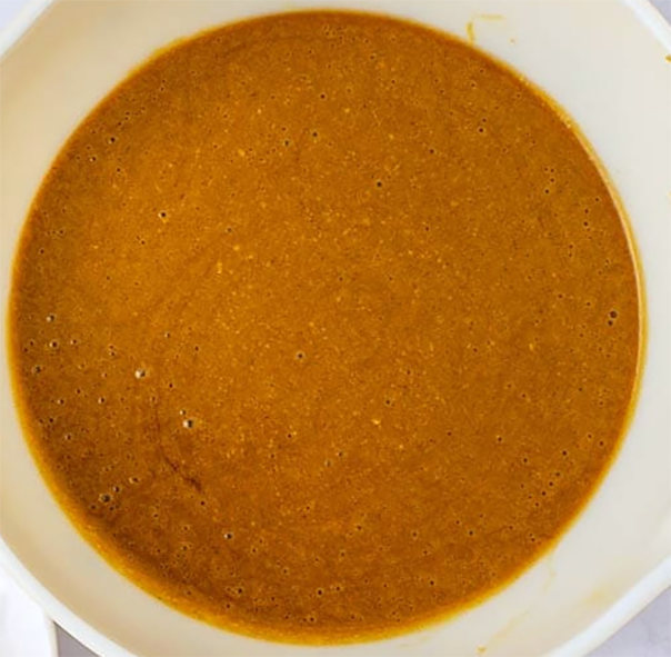 home-made gingerbread cake mix in a bowl