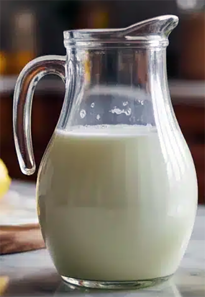jug of home-made buttermilk