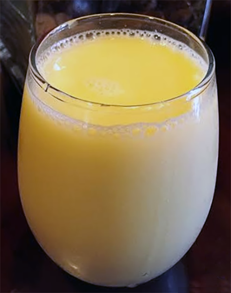 orange julius smoothie in a glass