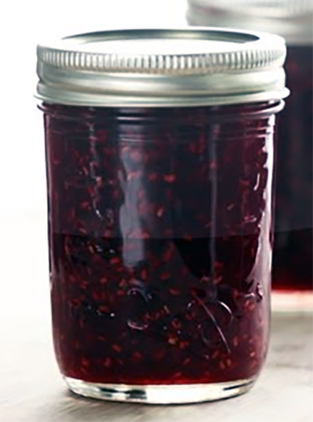 barberry jam in a lidded jam jar