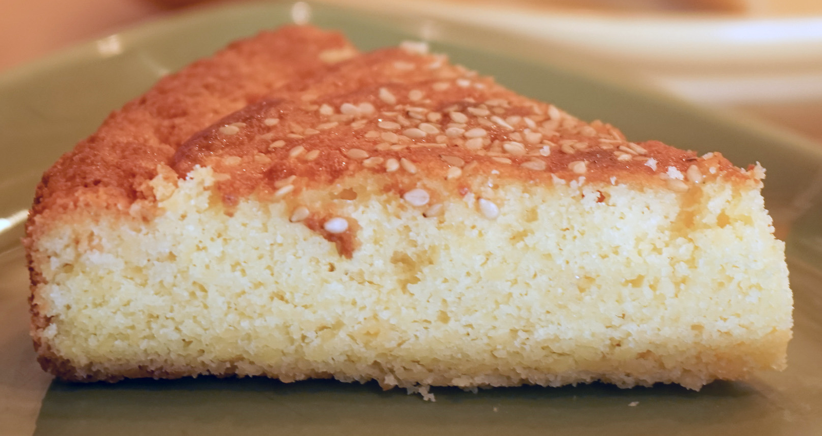 three-layer torta maria luisa with orange marmalade filling from El Salvador
