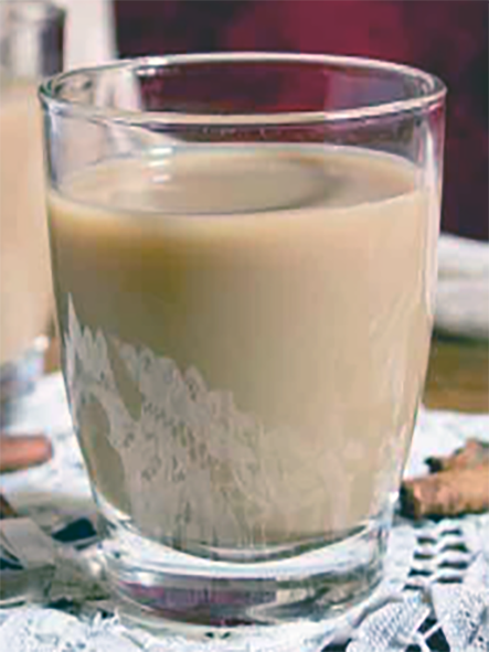 morro horchata served in a glass