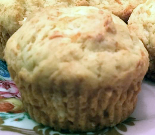 southern biscuit muffin served on a plate