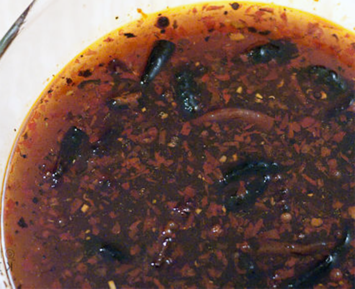 mala paste in the base of a bowl