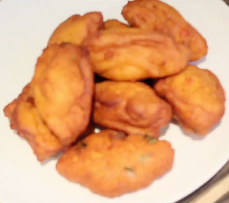 akara fritters made with egusi seeds arranged on a plate