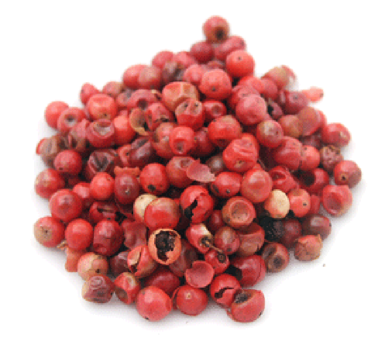 pile of pink peppercorns