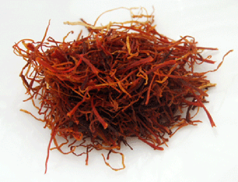 pile of saffron threads