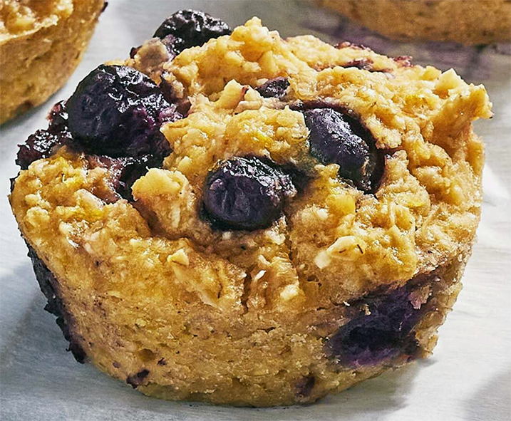 single fruited Irish johnny cake on a white worktop