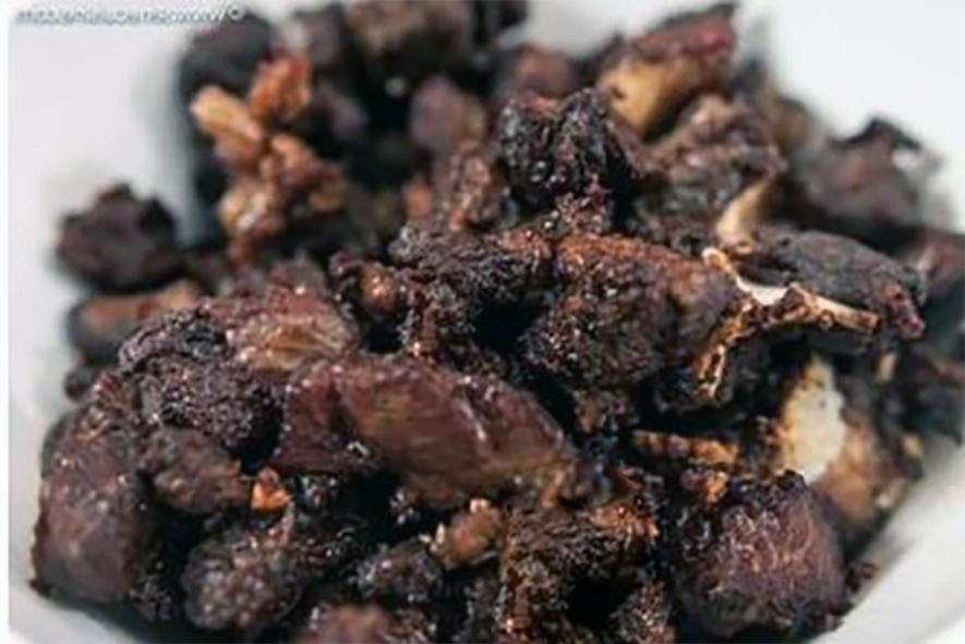 mutton fried in rendered mutton fat