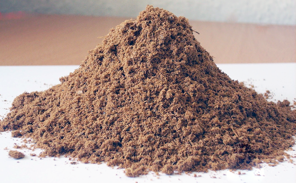 a pile of Nigerian pepper soup spice blend on a work surface