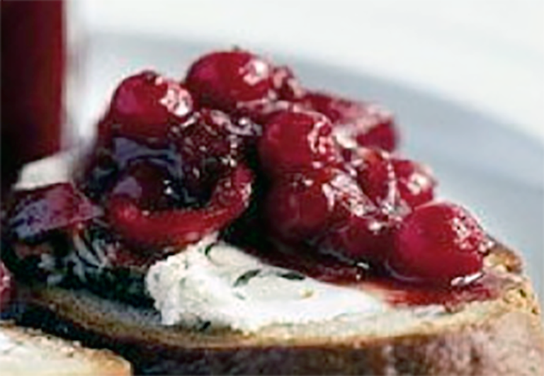 redcurrant relish presented in a small jar