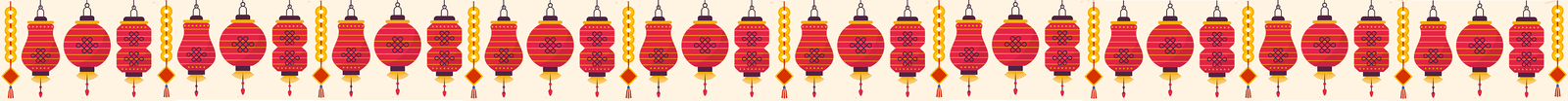 String of Chinese lanterns